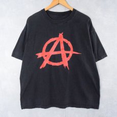 画像1: ANARCHY パンクロックバンドTシャツ BLACK (1)