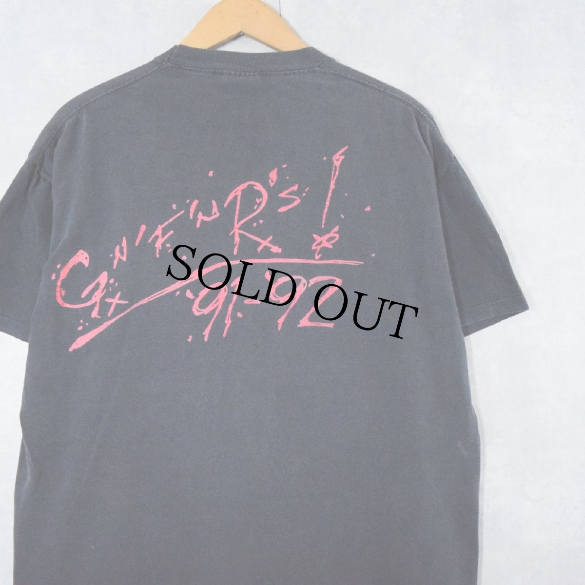 画像2: 90's GUNS N' ROSES USA製 ロックバンドTシャツ BLACK XL (2)