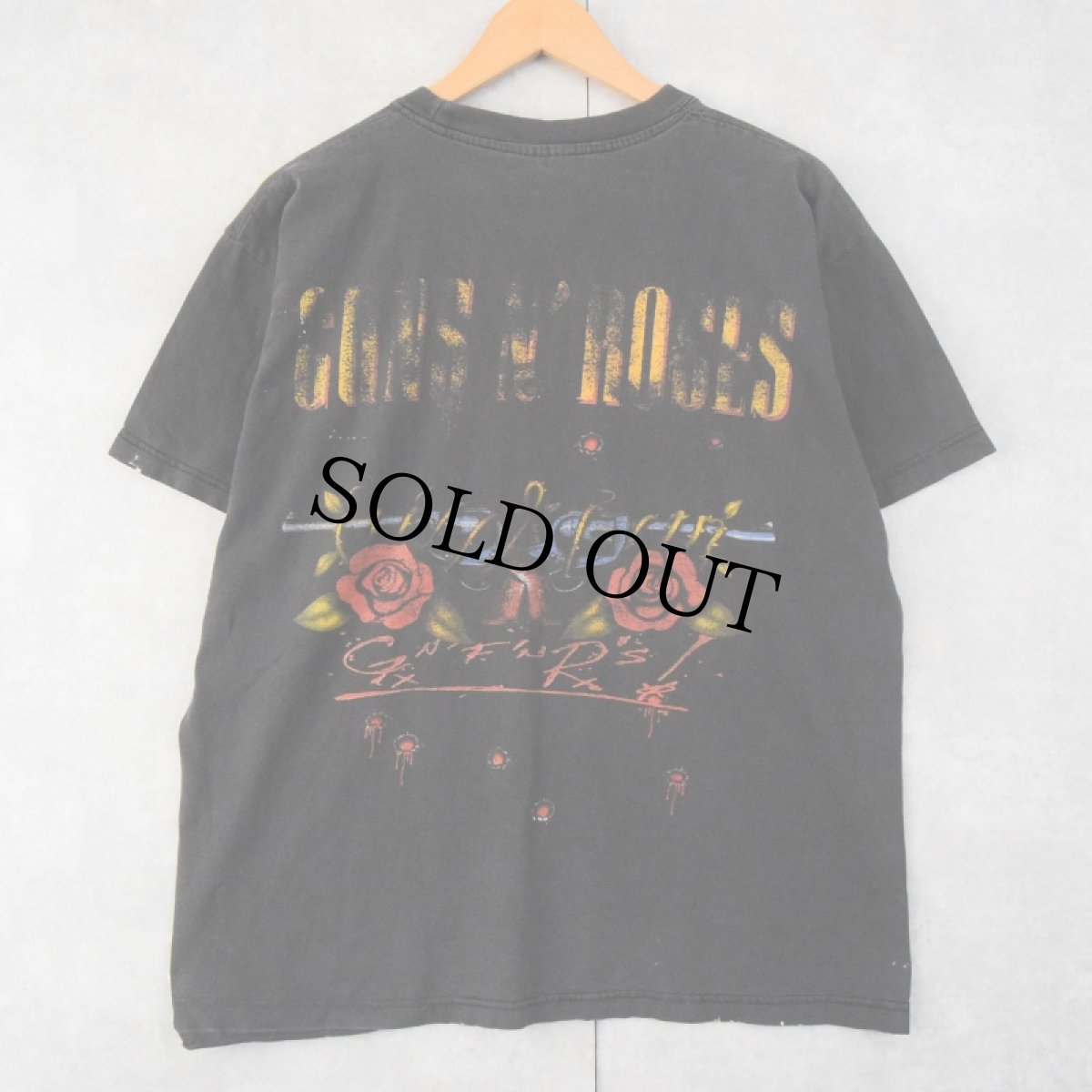 画像2: GUNS N' ROSES ロックバンドTシャツ BLACK XL (2)