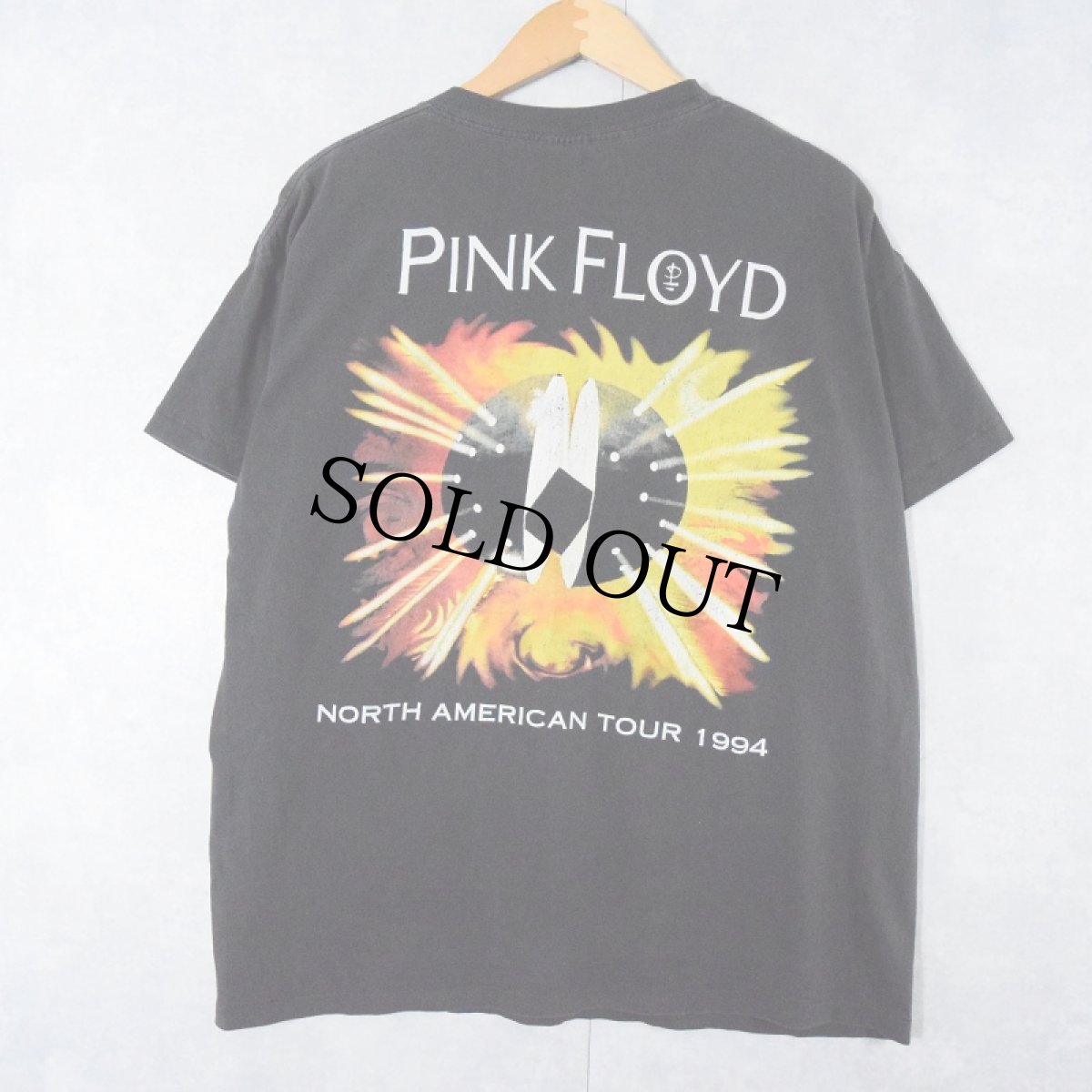 画像2: 90's PINK FLOYD USA製 ロックバンドツアープリントTシャツ BLACK XL (2)