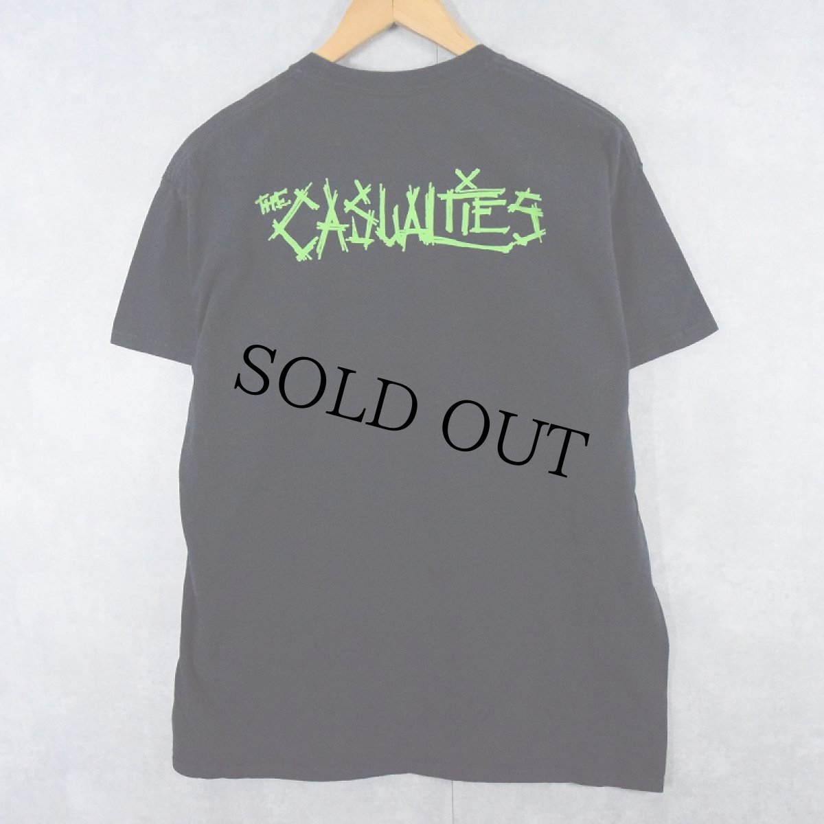 画像2: THE CASUALTIES "Teenage Mutant Ninja Turtles" キャラクターパロディ ハードコアパンクバンドTシャツ BLACK (2)