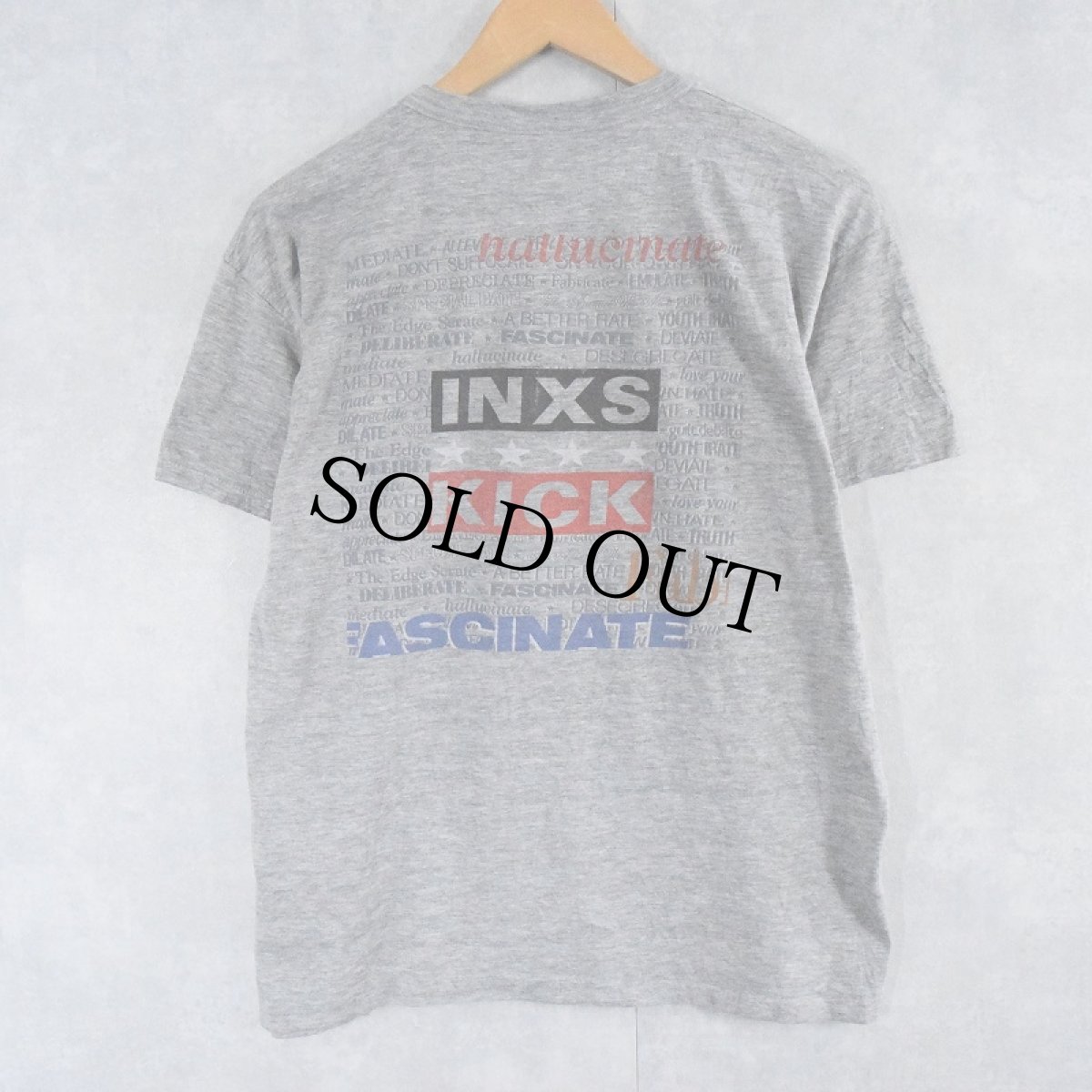 画像2: 80's INXS "NEED YOU TONIGHT / MEDIATE" ファンクロックバンドTシャツ (2)