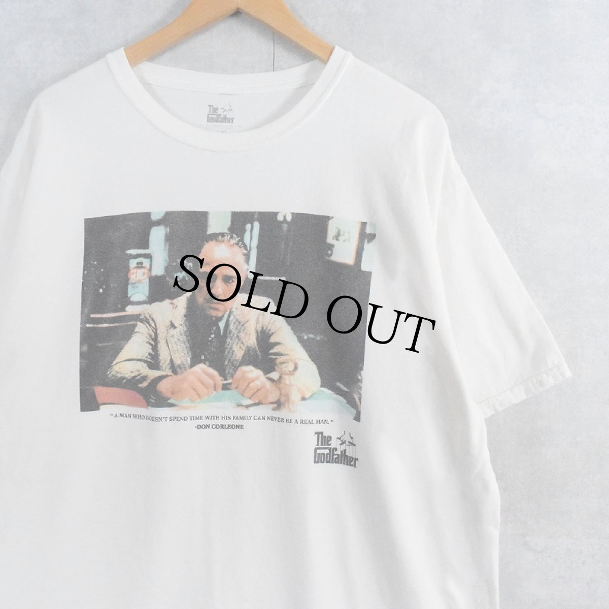 画像1: The Godfather クライム映画プリントTシャツ L (1)