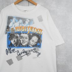 画像1: The Three Stooges コメディアンプリントTシャツ XL (1)