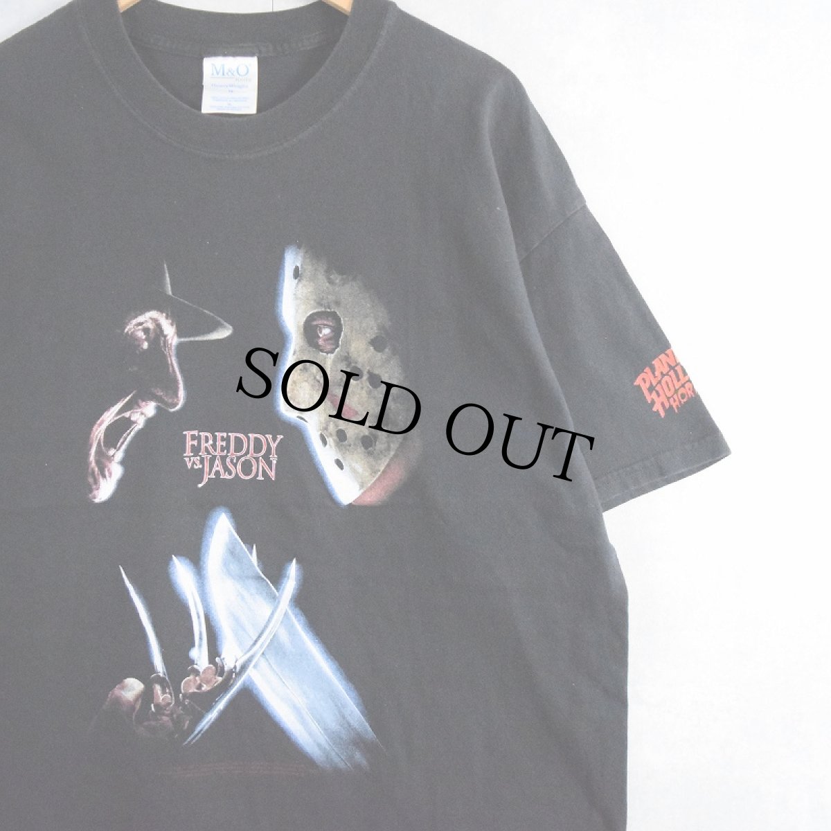 画像1: 2000's FREDDY VS JASON ホラー映画プリントTシャツ XL (1)