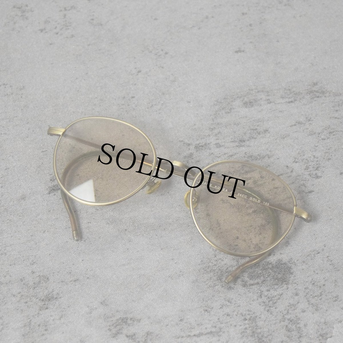 画像2: 50's〜 JORDACHI 24CC GOLD "繩手テンプル" カラーレンズサングラス (2)