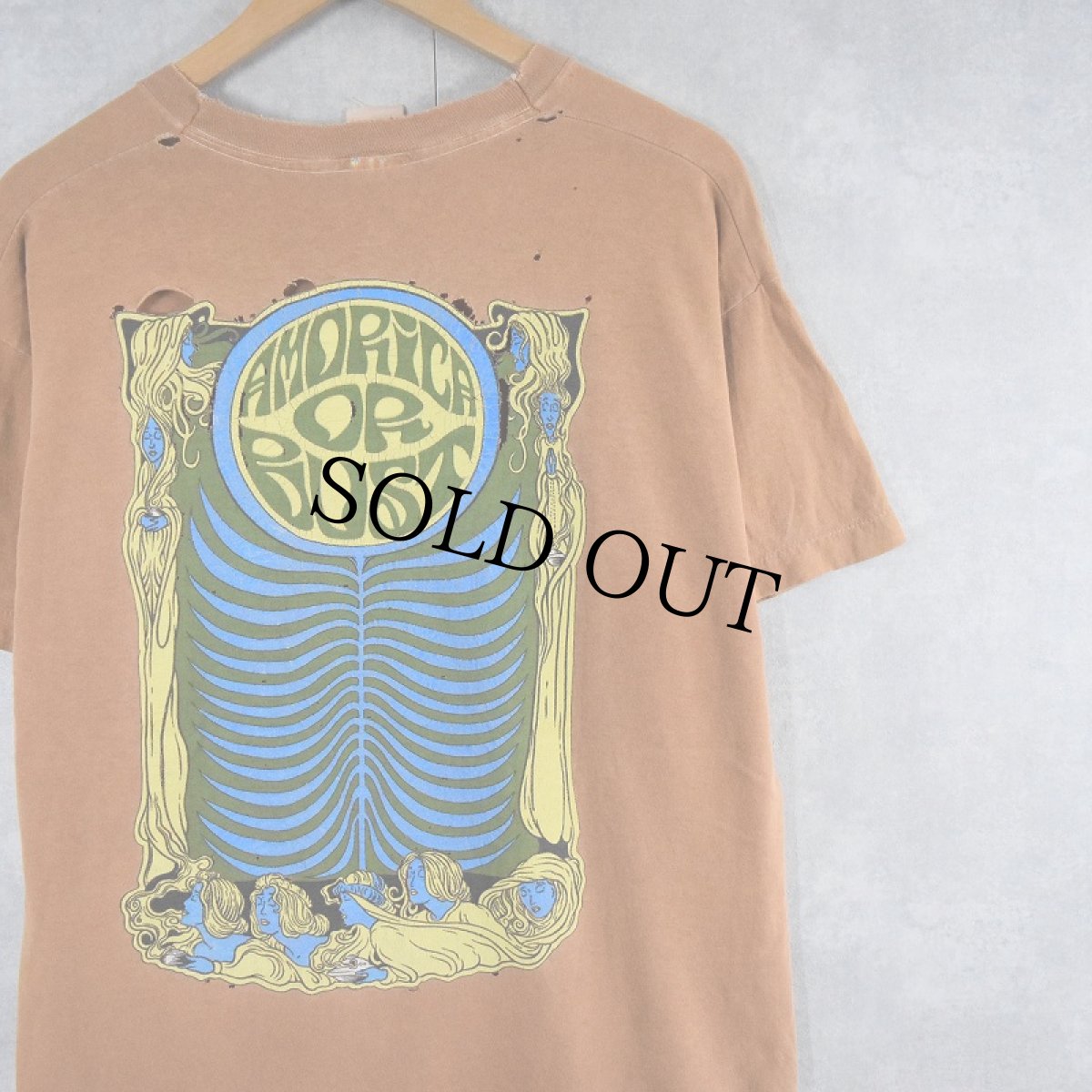 画像2: 【お客様お支払処理中】1994 The Black Crowes "AMORICA OR BUST" ロックバンドTシャツ L (2)