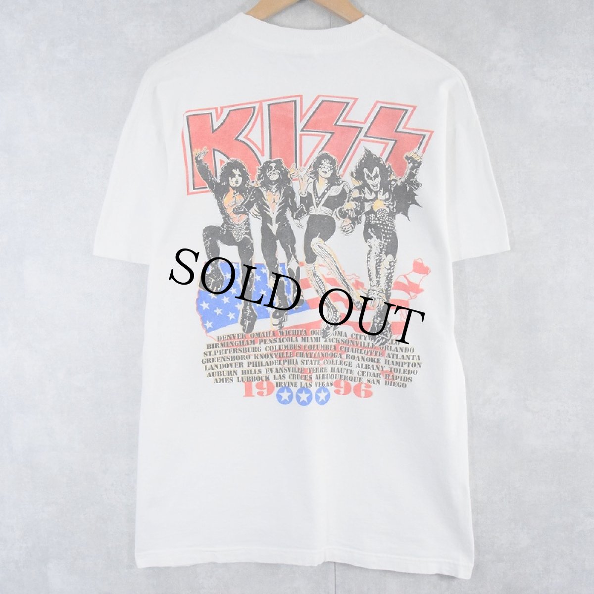 画像2: 1996 KISS "You Wanted the Best, You Got the Best!!" ハードロックバンドツアーTシャツ L (2)