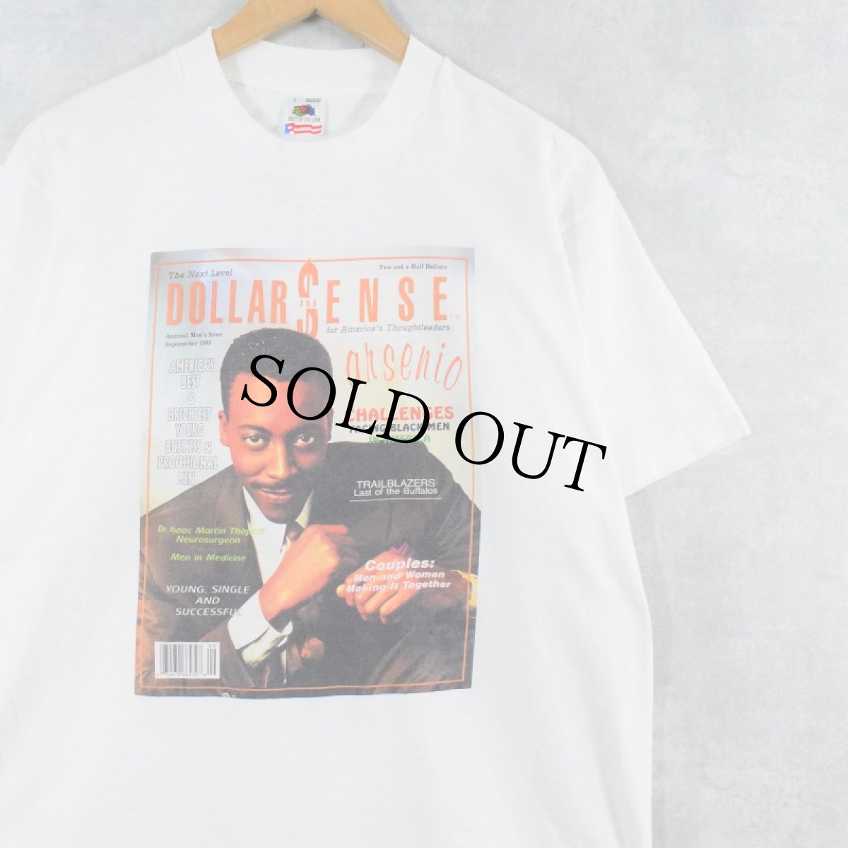 画像1: **【SALE】 90's Arsenio Hall USA製 俳優フォトプリントTシャツ L (1)