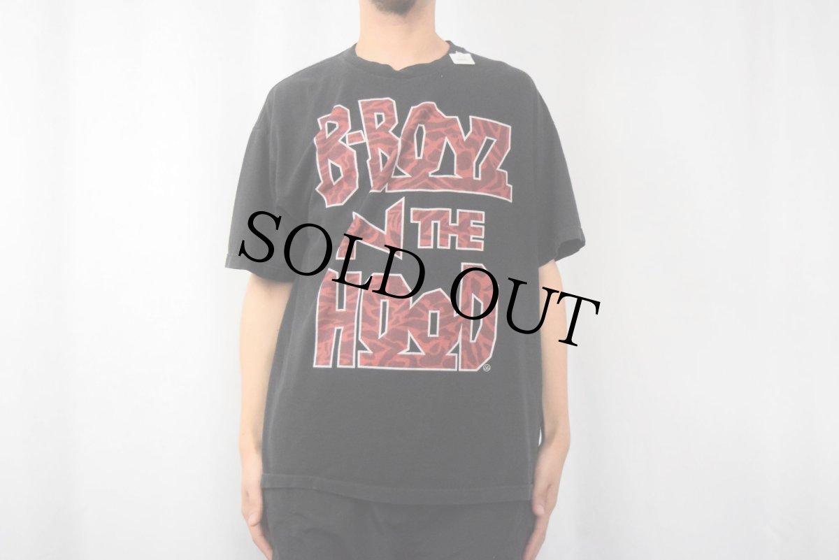 画像2: BOYZ N THE HOOD 映画パロディプリント HIPHOPアルバムTシャツ BLACK XL (2)