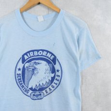 画像1: 70〜80's "AIRBORNE Screaming Eagles" プリントTシャツ (1)