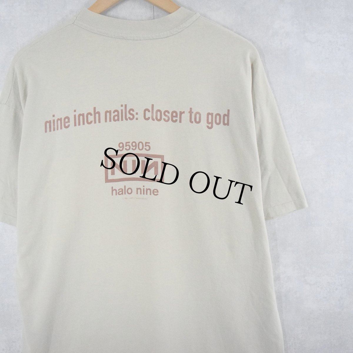 画像2: 90's NINE INCH NAILS "Closer to God" ロックバンドプリントTシャツ XL (2)
