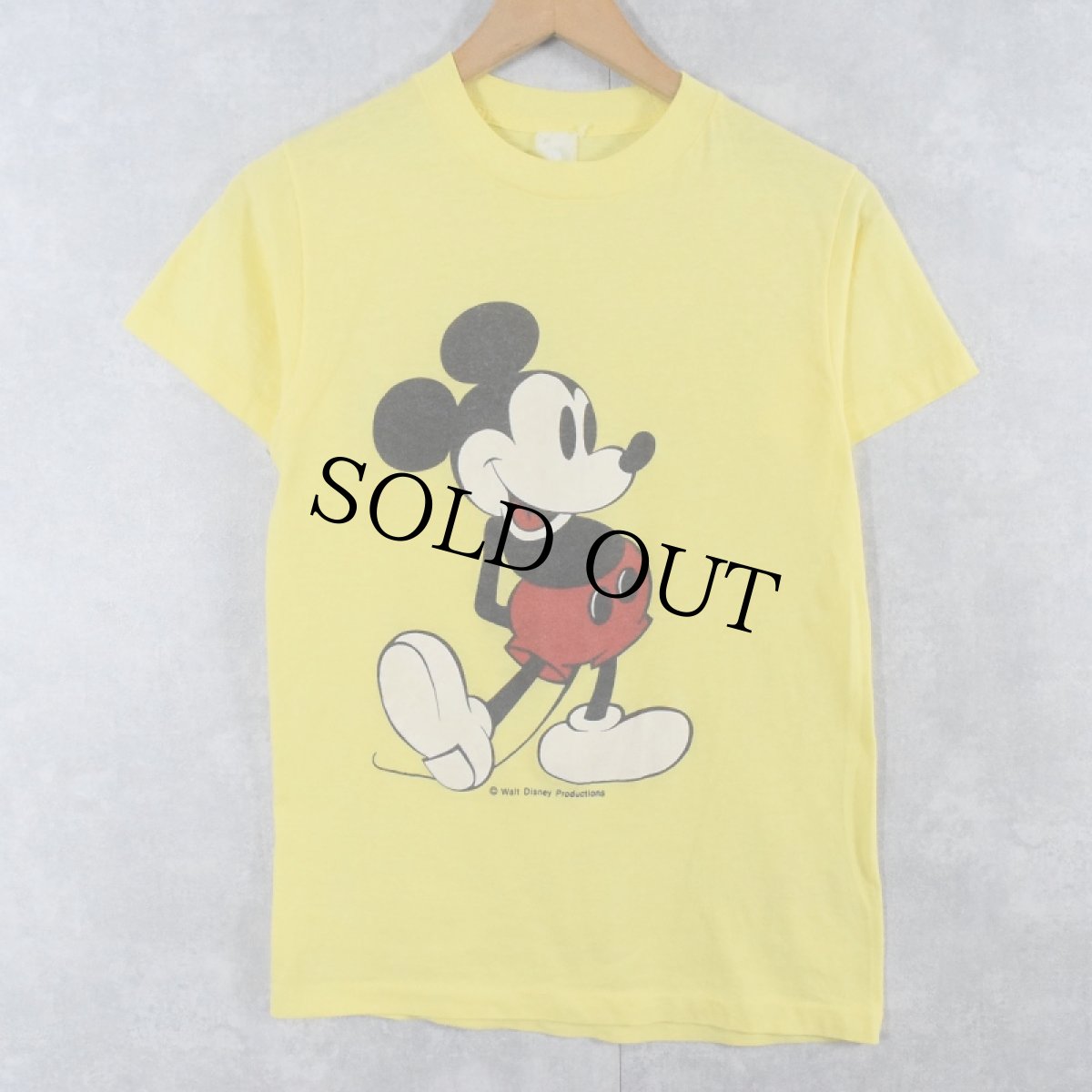 画像1: 80's Disney MICKEY MOUSE キャラクタープリントTシャツ  (1)