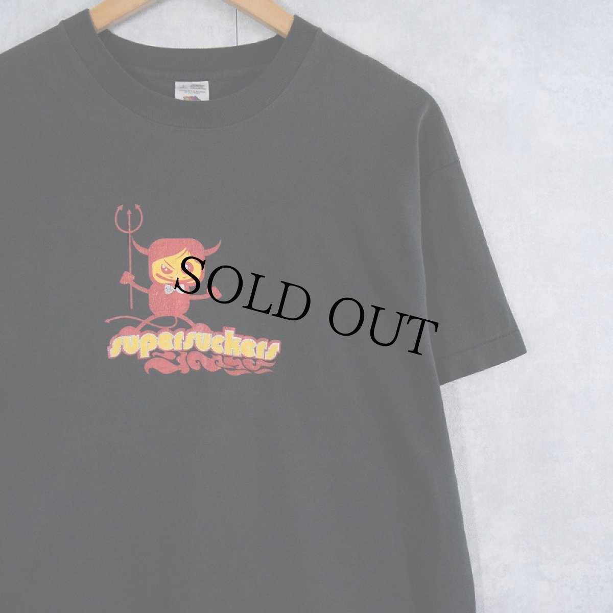 画像1: 90's supersuckers ロックバンドプリントTシャツ L (1)