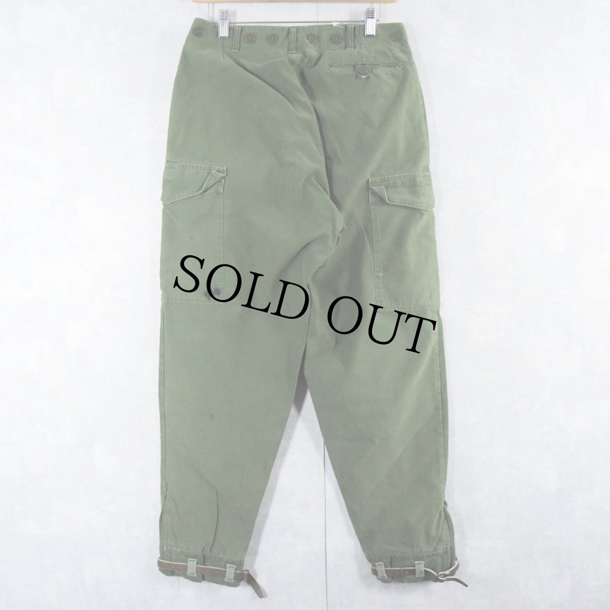 画像2: 60's スウェーデン軍 M-59 前期型 カーゴパンツ W31 (2)
