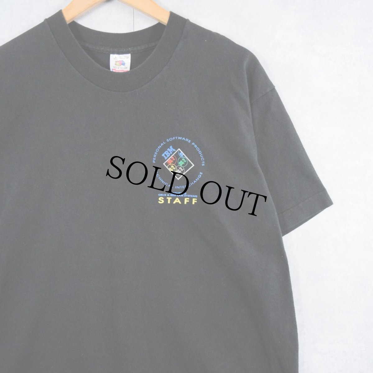 画像2: 90's IBM USA製 "Operate At Higher Level" コンピューター企業 プリントTシャツ L (2)