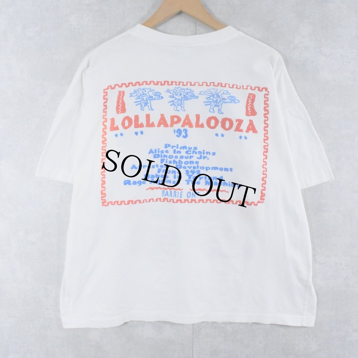 画像2: 90's LOLLAPALOOZA 1993 ロックフェスティバルプリントTシャツ L (2)