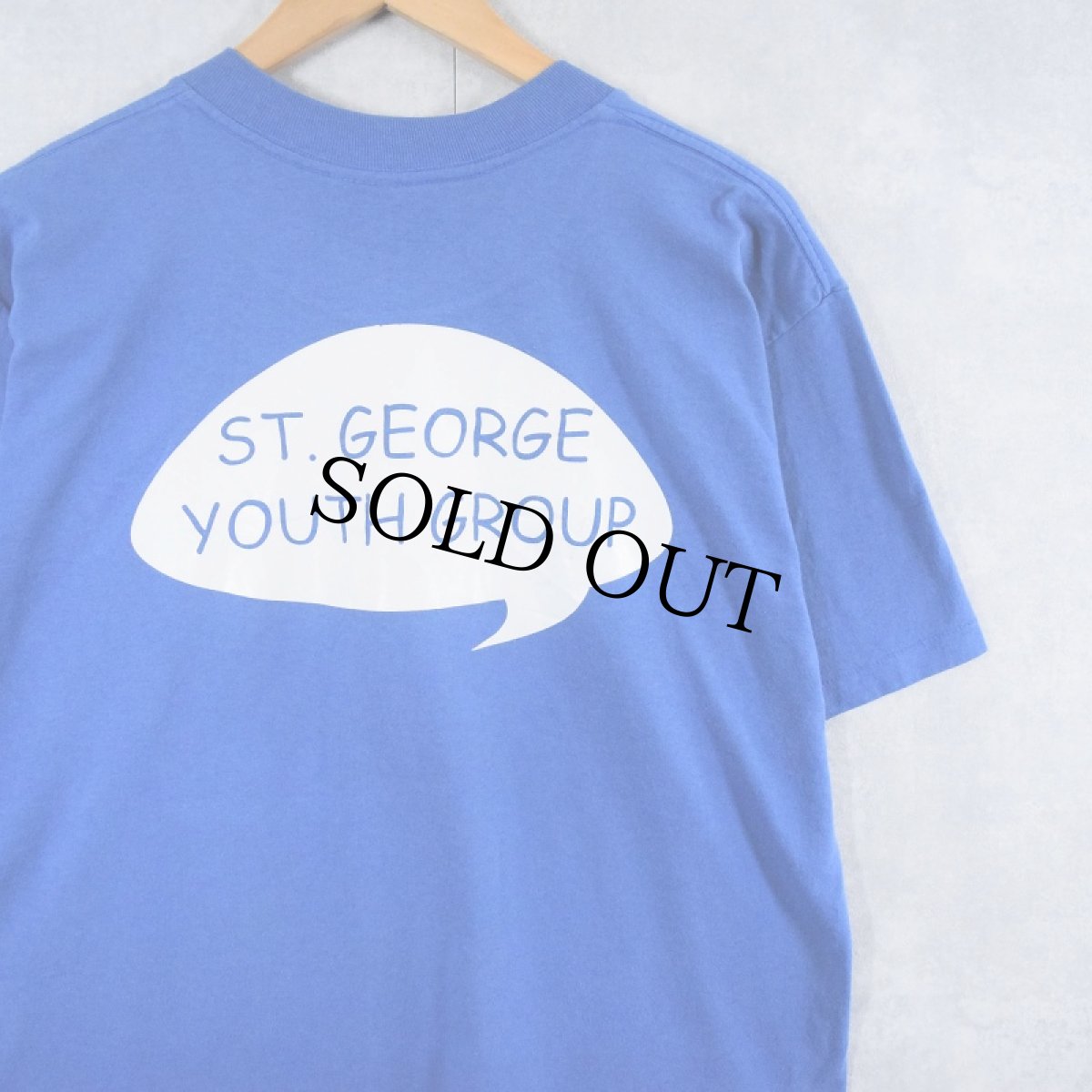 画像2: 80〜90's USA製 "GOD'S WISE ERRRR" パロディプリントTシャツ L (2)