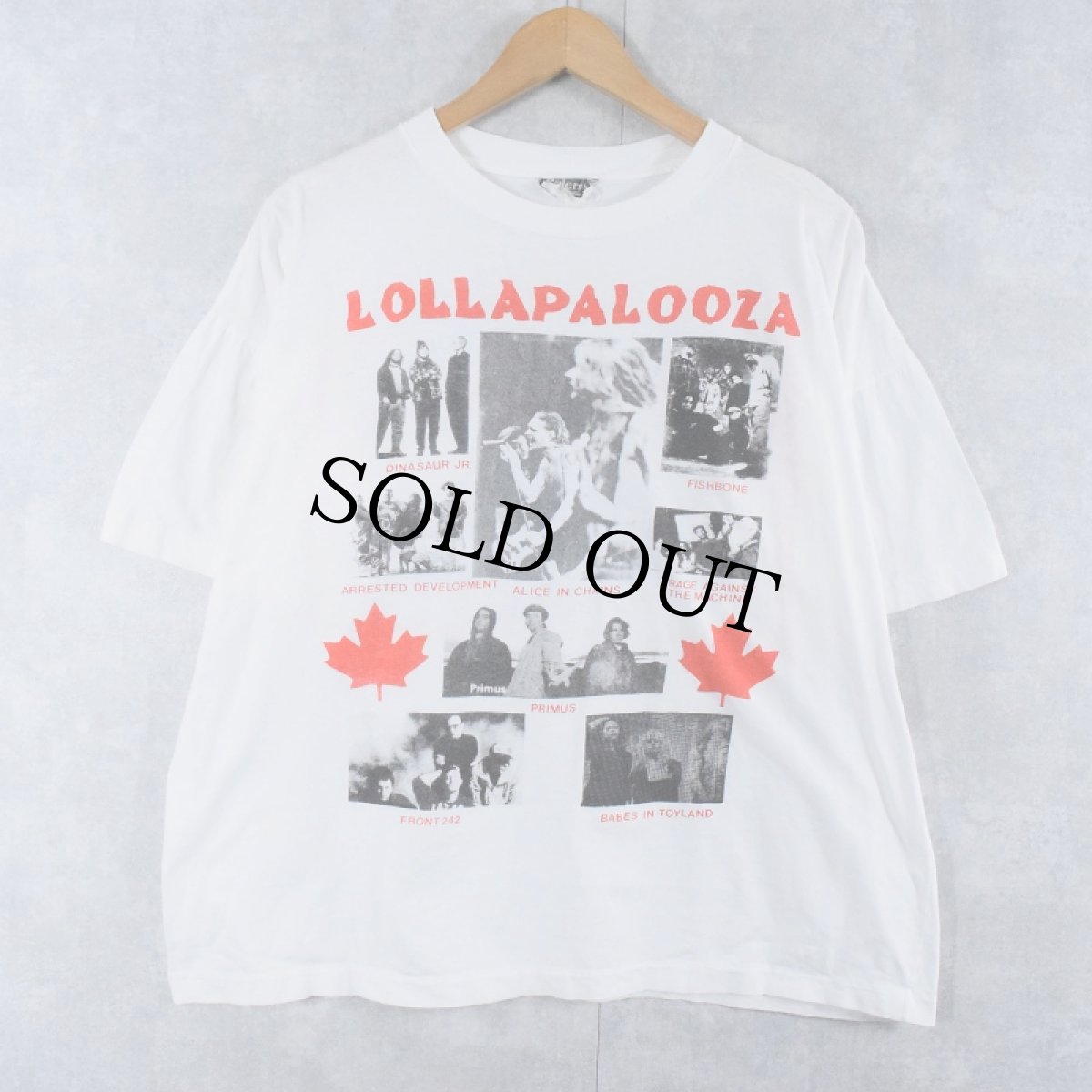 画像1: 90's LOLLAPALOOZA 1993 ロックフェスティバルプリントTシャツ L (1)