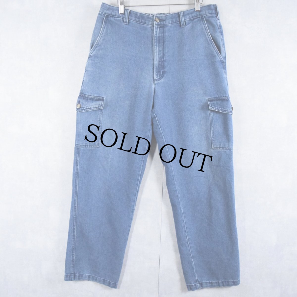 画像2: David Taylor デニムカーゴパンツ W32-38 (2)