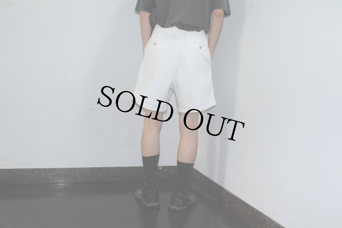 画像3: BANANA REPUBLIC 2タック コットンチノショーツ W31 (3)