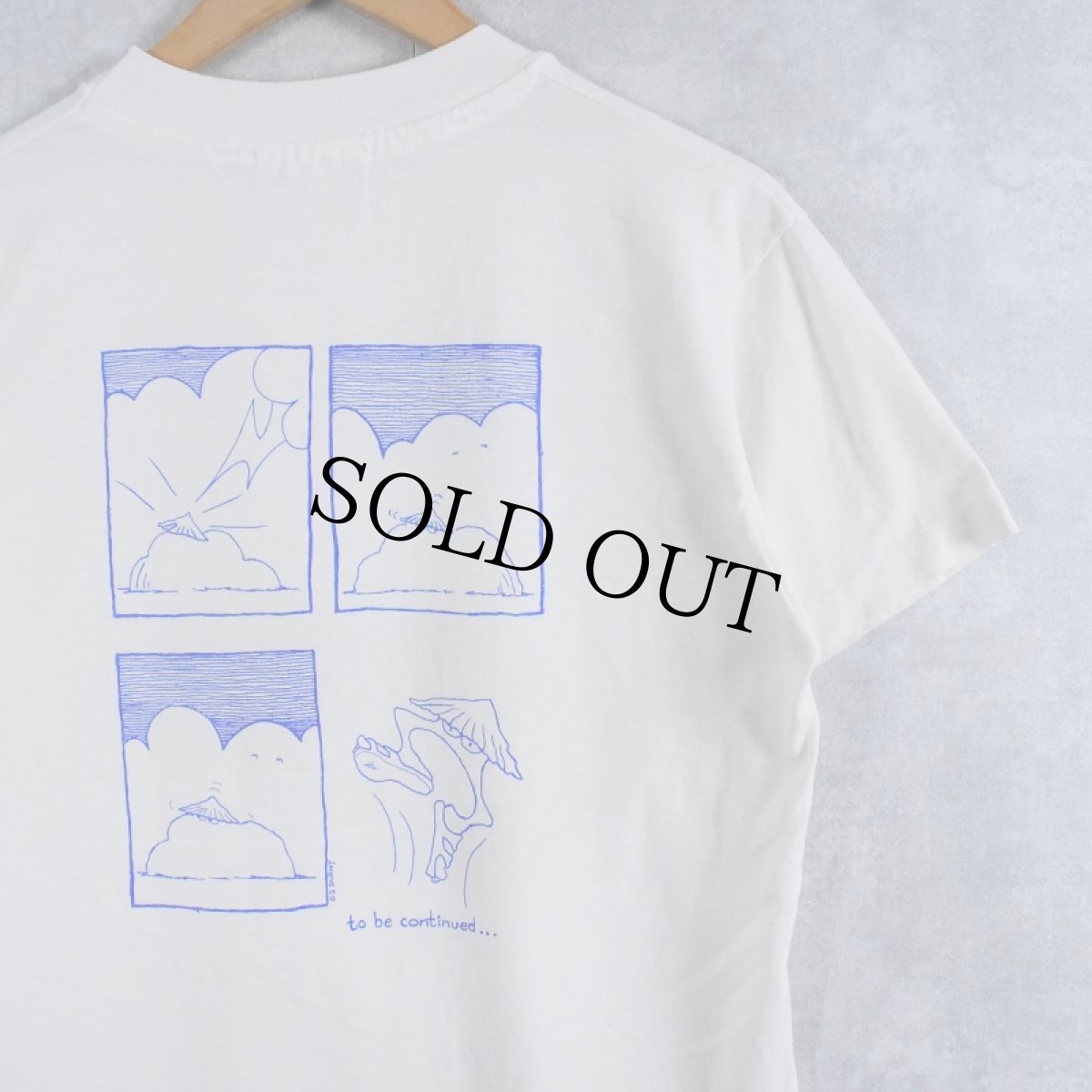 画像2: 90's USA製 "Lim・pet" イラストプリントTシャツ M (2)