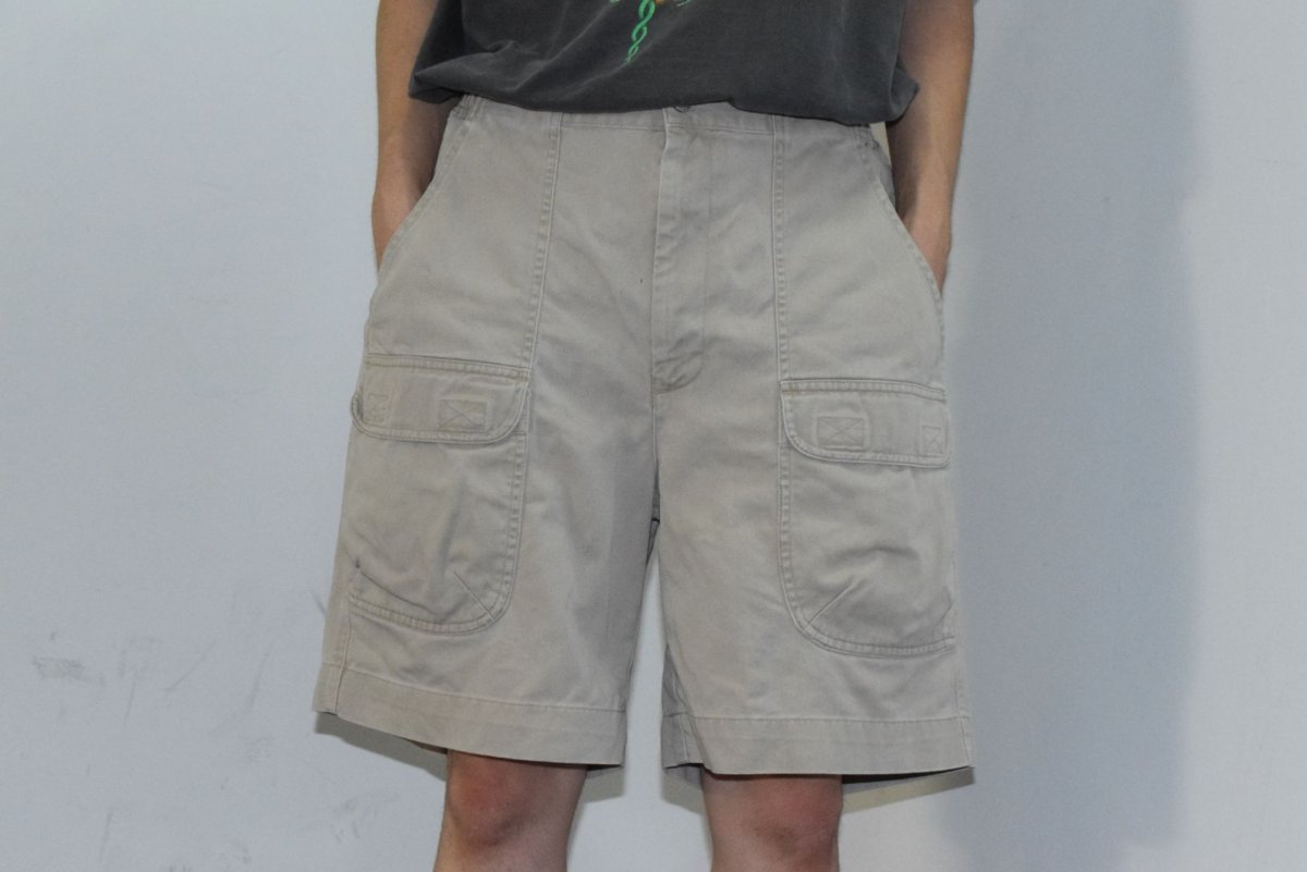 画像4: 【SALE】 POLO Ralph Lauren ロゴ刺繍 コットンカーゴショーツ W30-39 (4)