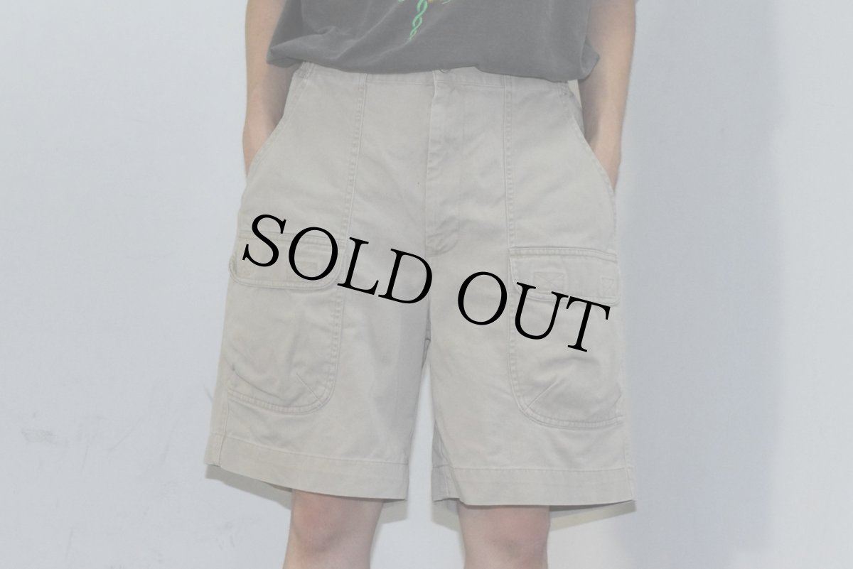 画像4: 【SALE】 POLO Ralph Lauren ロゴ刺繍 コットンカーゴショーツ W30-39 (4)