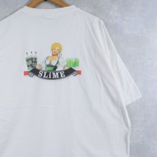 画像1: SLIME 企業 シュールイラストプリントTシャツ XL (1)