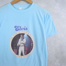 画像1: 70's Elvis Presley ミュージシャン追悼プリントTシャツ  (1)