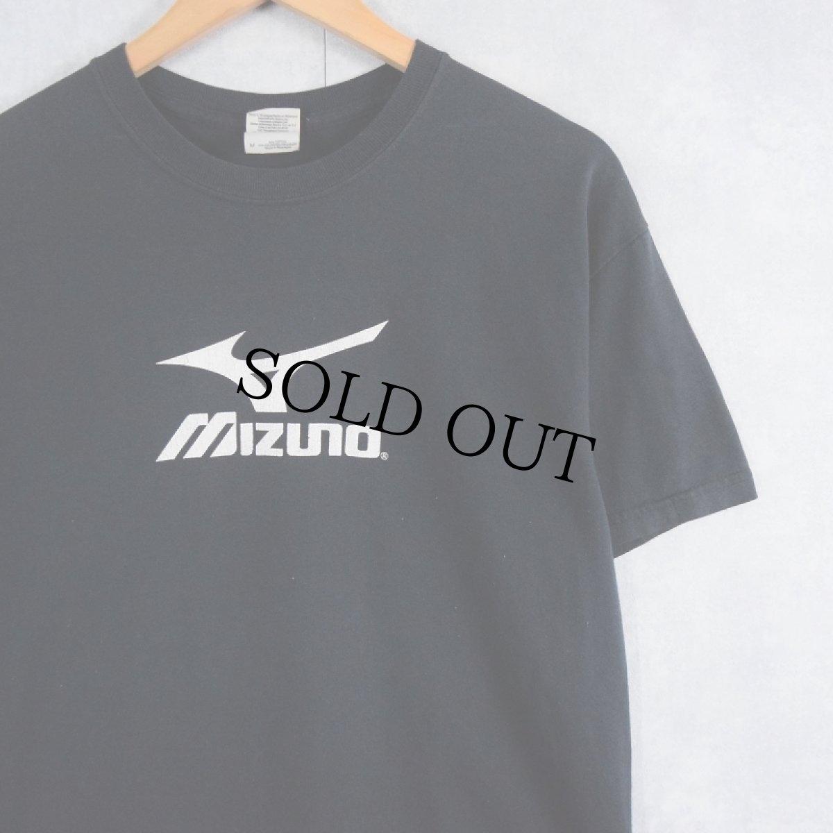 画像1: MIZUNO ロゴプリントTシャツ BLACK M (1)