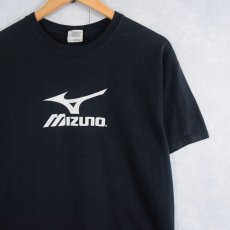 画像1: MIZUNO ロゴプリントTシャツ BLACK M (1)