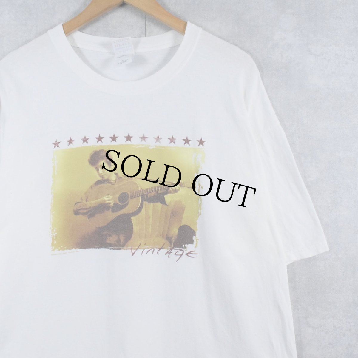 画像1: 2002 BOB DYLAN フォークロックミュージシャンTシャツ XL (1)
