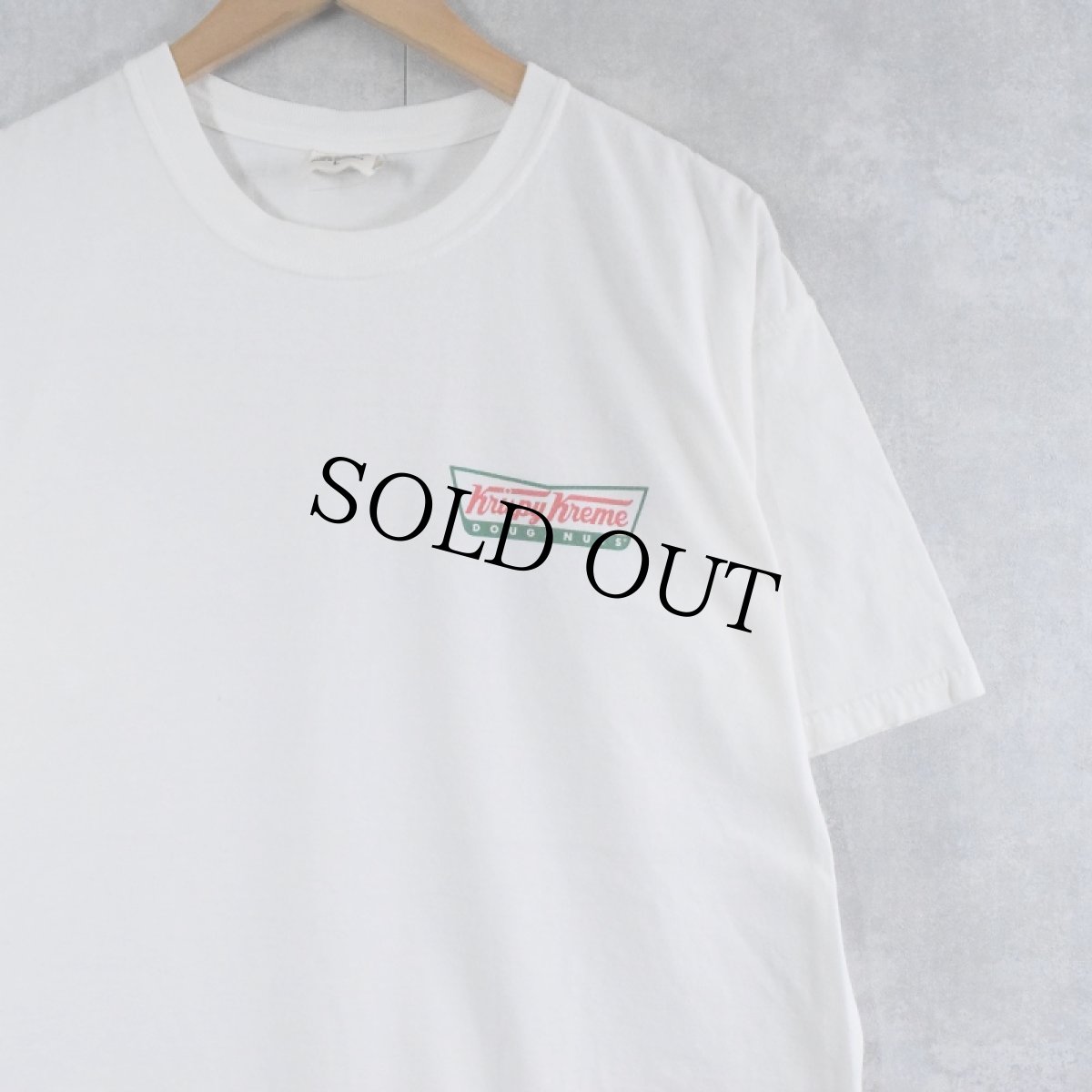 画像2: Krispy Kreme Doughnuts ドーナツショップ ロゴプリントTシャツ L (2)