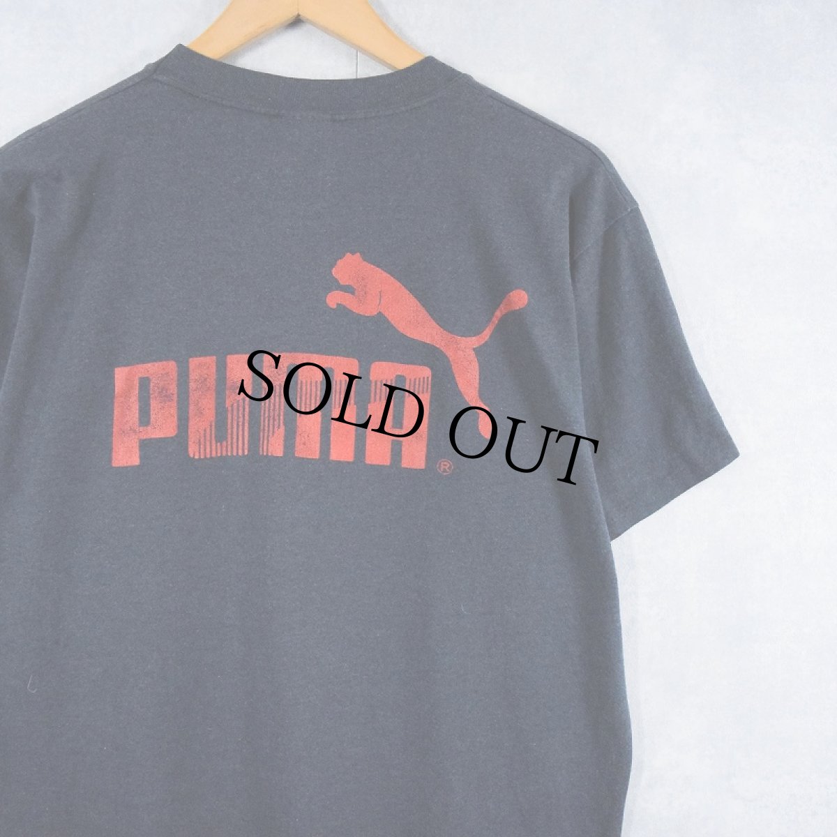 画像2: 80's PUMA USA製 "RUTGERS BASKETBALL" バスケットボール チーム プリントTシャツ BLACK XL (2)