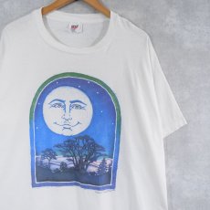 画像1: 【SALE】 90's USA製 月イラストプリントTシャツ XL (1)