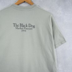 画像2: 90's The Black Dog USA製 犬プリントTシャツ L (2)