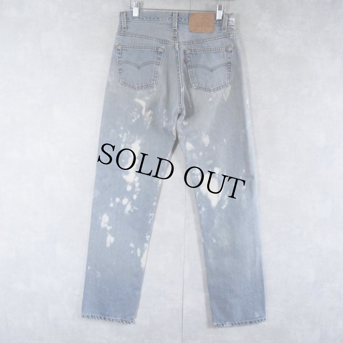 画像3: 90's Levi's 501 USA製 ブリーチ加工 デニムパンツ W28 (3)