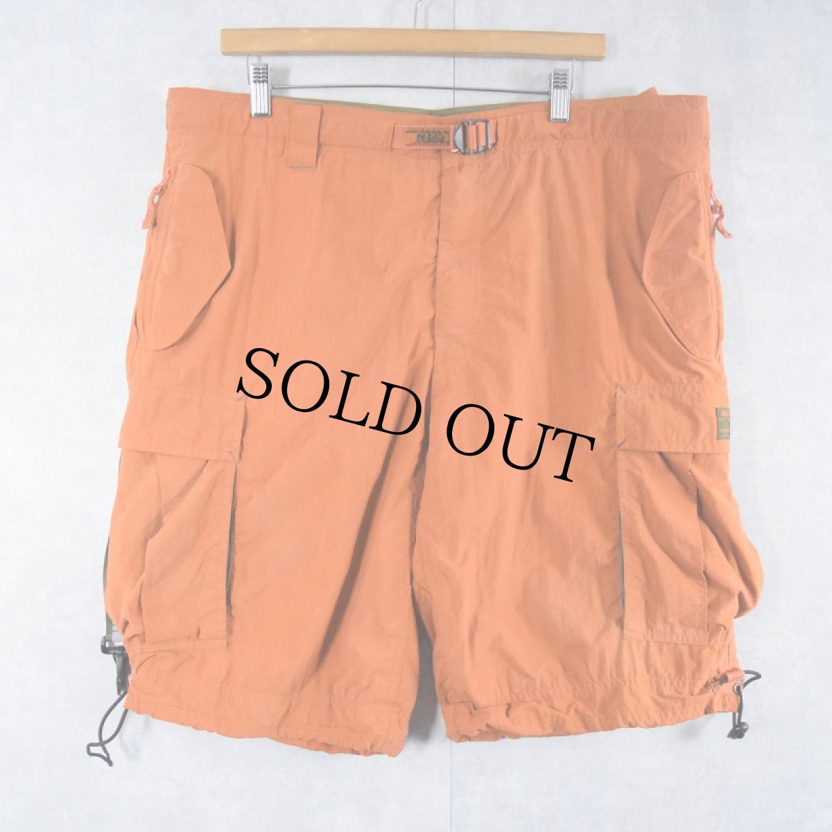 画像2: 90's〜 Nesi AG ナイロンカーゴショーツ L (2)