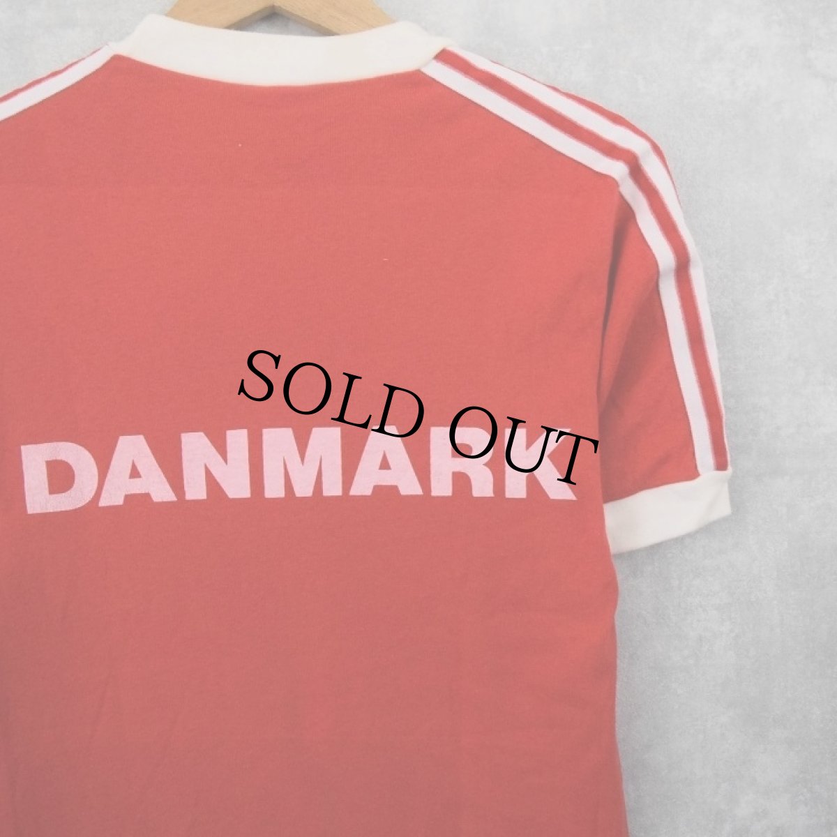 画像2: 80's adidas ロゴプリントリンガーTシャツ XL (2)