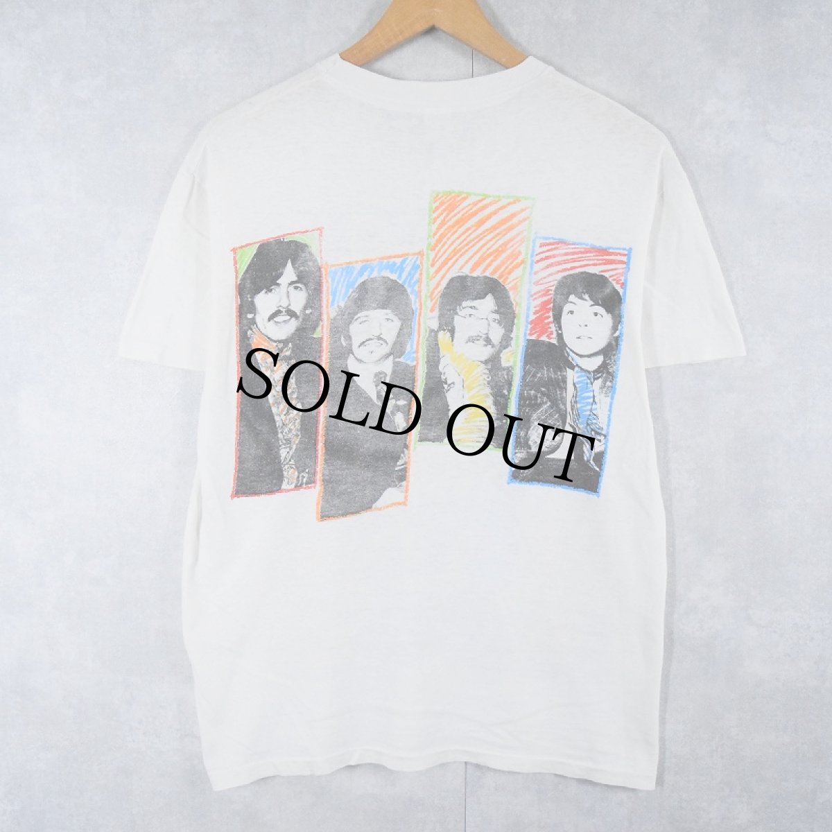画像2: 80's THE BEATLES USA製 ロックバンドTシャツ M (2)