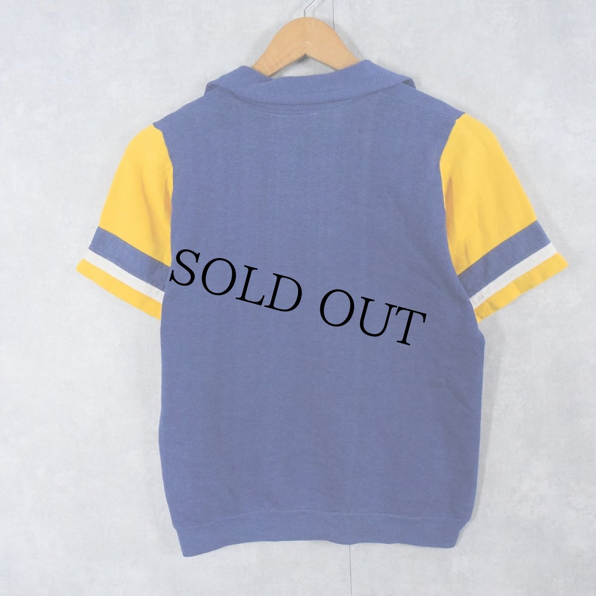 画像2: 70's JCPenney USA製 襟付き 半袖スウェット L (2)