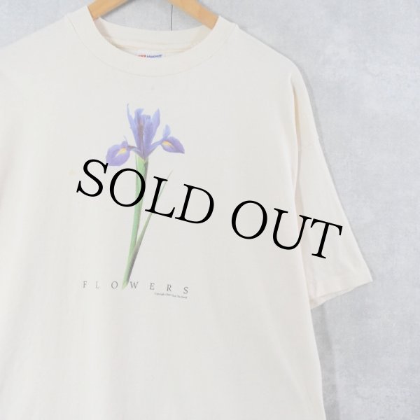 Flower サイン入りTシャツ ☆大人気☆STUSSY FLOWER GRID PIGMENT DYED TEE (STUSSY/Tシャツ