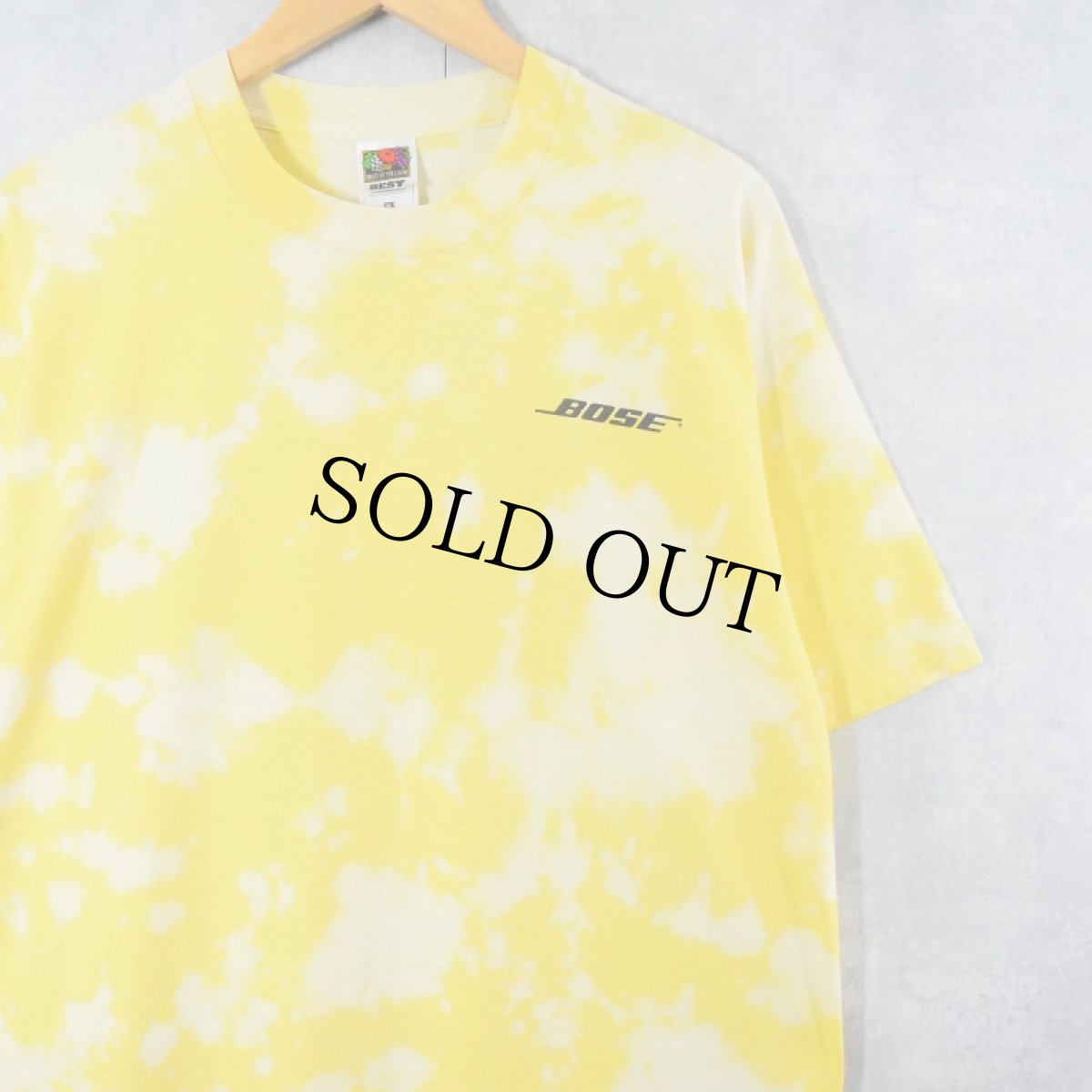 画像2: 90's BOSE 音響機器メーカー タイダイ ロゴプリントTシャツ XL (2)