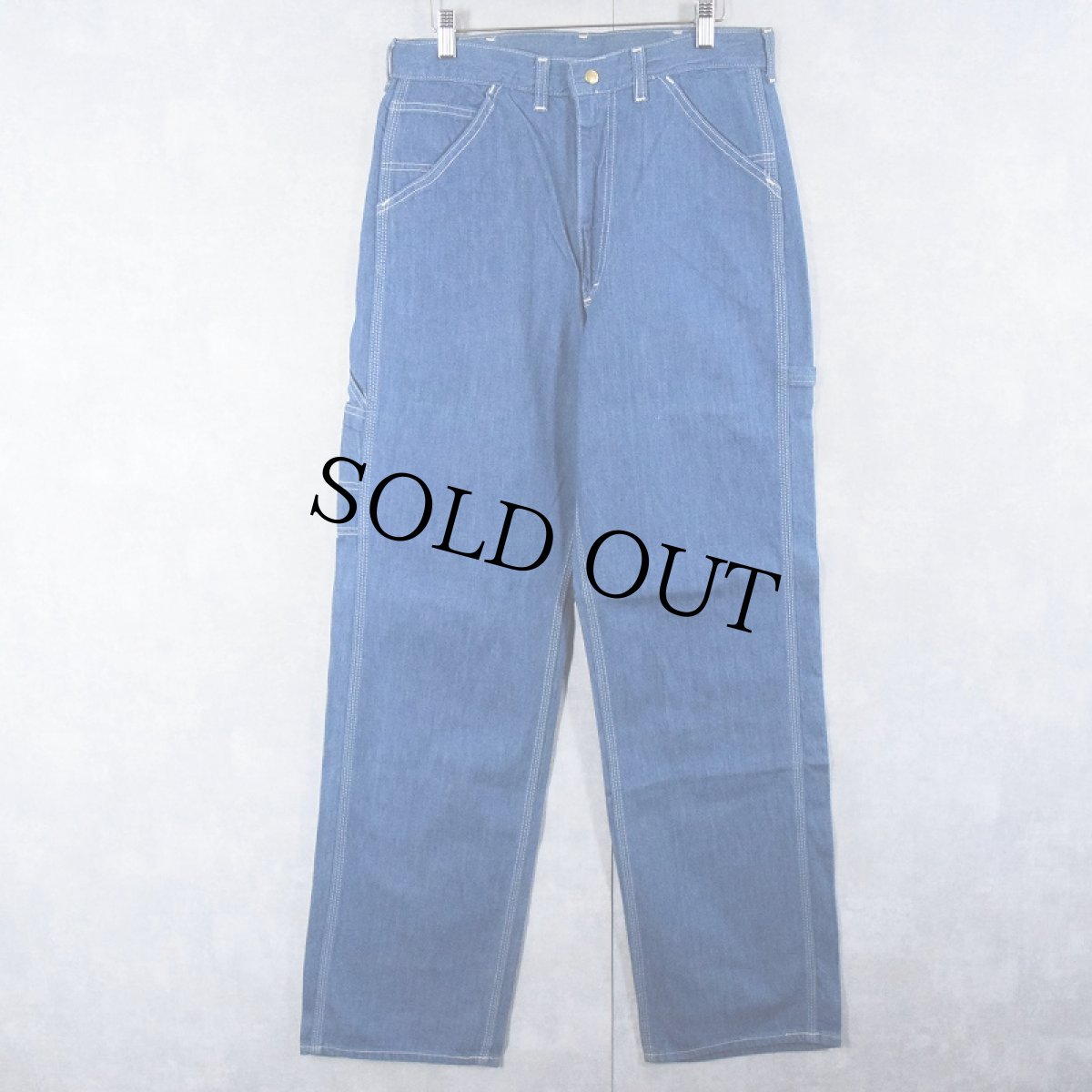 画像2: 70's Lee 056-3341 USA製 デニムペインターパンツ DEADSTOCK W31 (2)