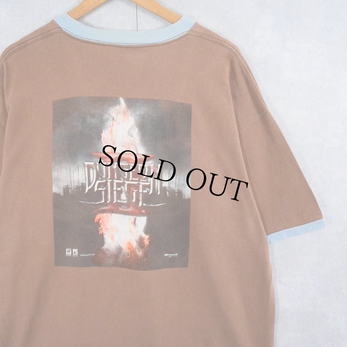 画像2: 2000's DUENGON SIEGE II ゲームプリントリンガーTシャツ XL (2)