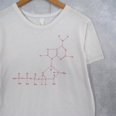 画像1: 70's〜 化学構造式プリントTシャツ M (1)