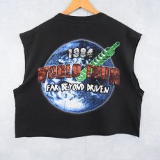 画像2: 【SALE】 90's PANTERA USA製 "WORLD TOUR 1994" ヘヴィメタルバンド カットオフTシャツ BLACK XL (2)