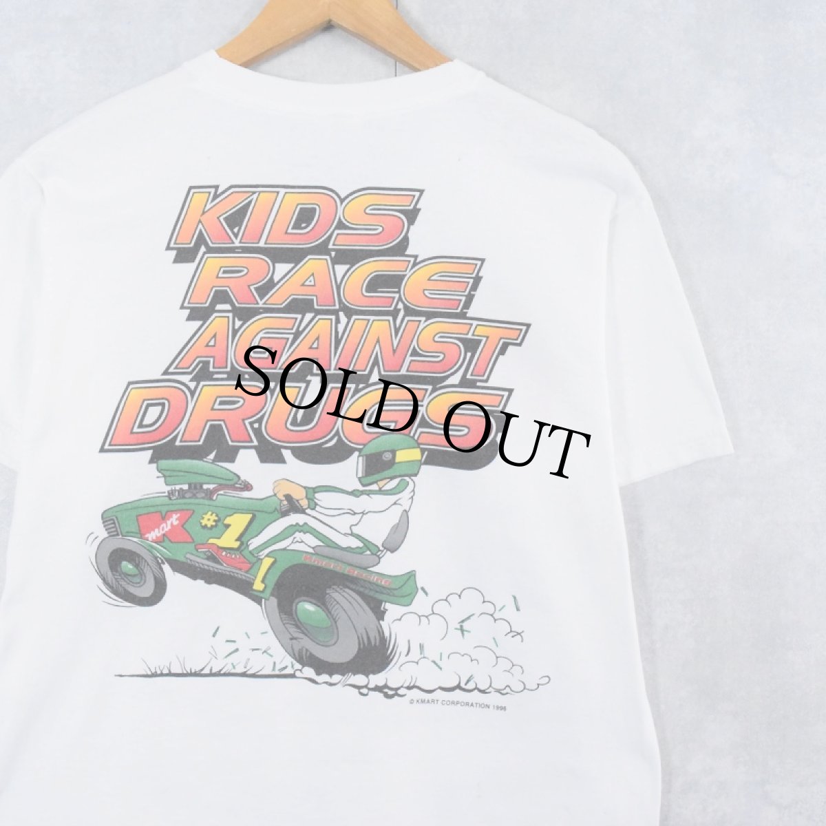 画像2: Kmart "KIDS RACE AGAINST DRUGS" 企業ロゴプリントTシャツ M (2)
