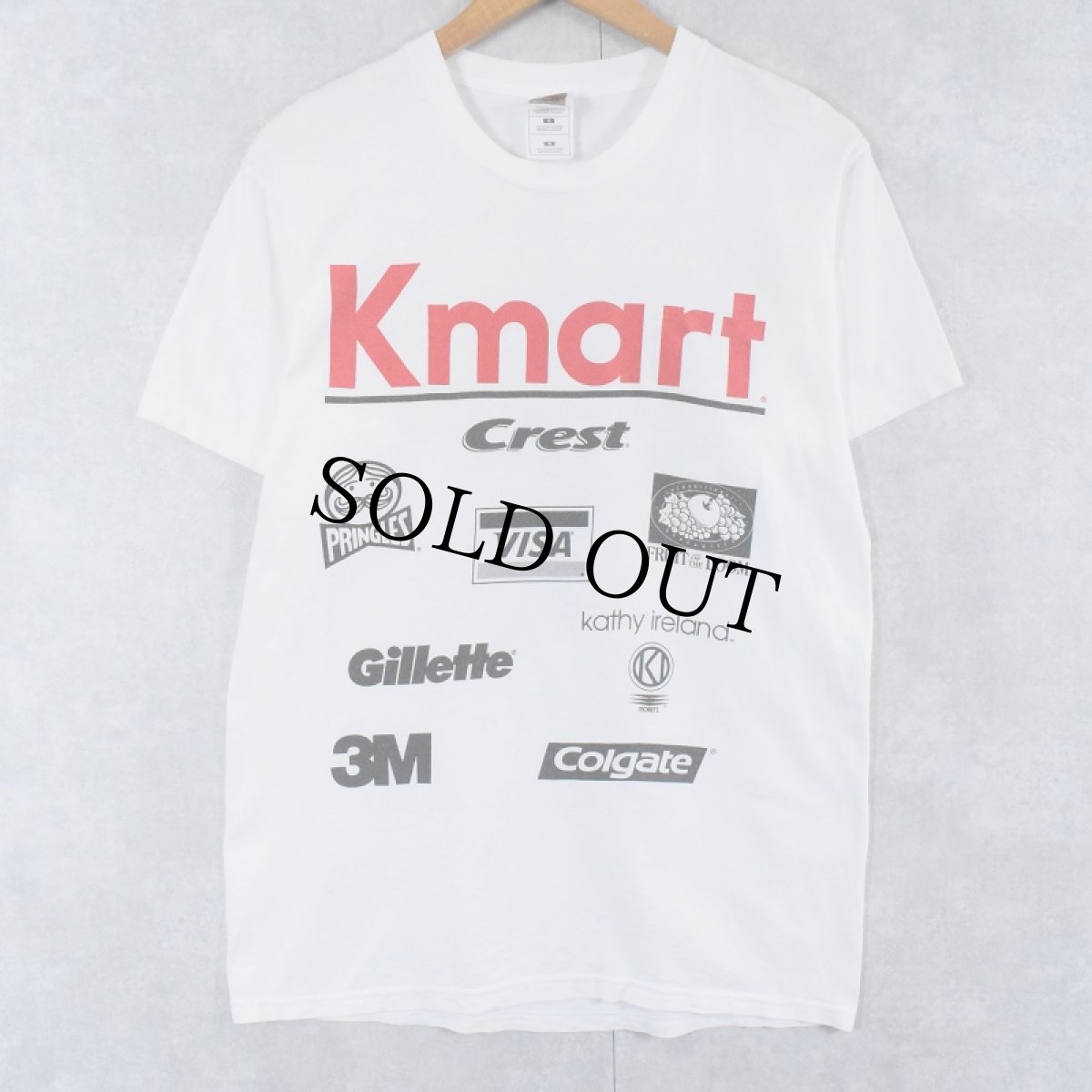 画像1: Kmart "KIDS RACE AGAINST DRUGS" 企業ロゴプリントTシャツ M (1)